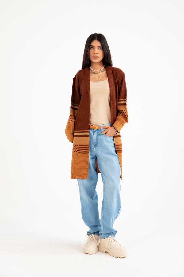 CHUNKY KNITTED CARDIGAN