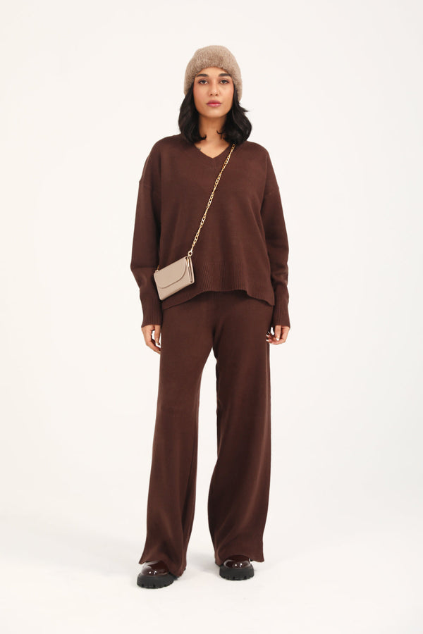 CASHMERE HANDFEEL V-NECK JUMPER