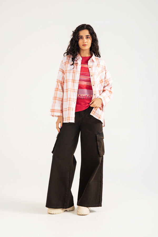 CHECKERED BUTTON DOWN SHIRT